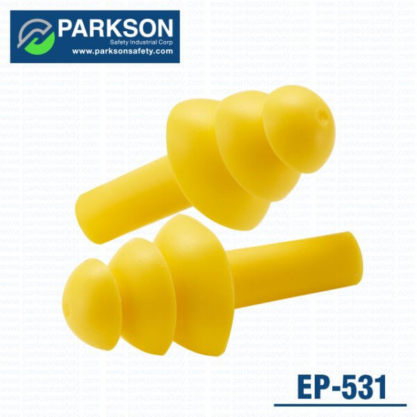 Rubber reusable earplug EP-531/EP-533/EP-534/EP-535