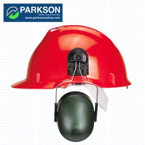 Parkson Safety helmet with ear muffs