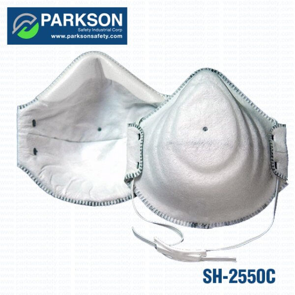 SH-2550C Metal free N95 protective mask